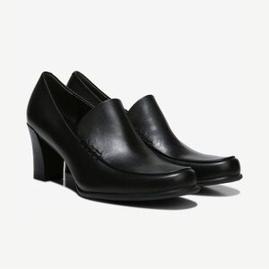Franco Sarto Franco Nolan Black Leather Heel Pumps